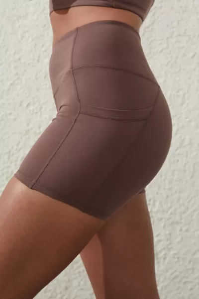 Women Shorts Trendy Ultra Soft Pocket Bike Short Deep Taupe Cotton On
